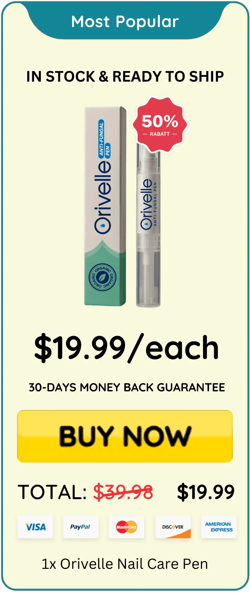 Orivelle Nail Fungus Pen price – Orivell